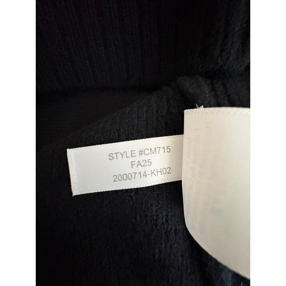 J.Crew Milano Stitch Cinched Waist Cardigan Lambswool Sweater Black M NWT $168 - Picture 12 of 14